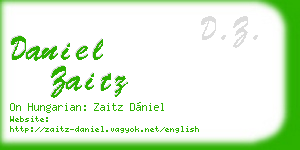 daniel zaitz business card